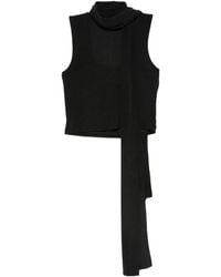 AYA MUSE - Scarf-Detail Scoop-Neck Blouse - Lyst
