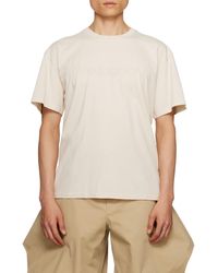 JW Anderson - Jw Anderson Logo Embroidered Short-Sleeved T-Shirt - Lyst
