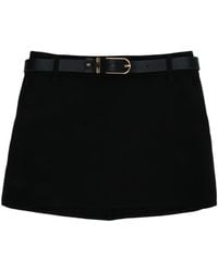 Elisabetta Franchi - Belted Mini Skirt - Lyst