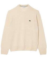 Lacoste - Logo Patch Crewneck Jumper - Lyst