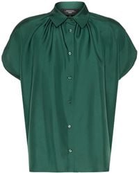 Weekend by Maxmara - Gathered Cap-Sleeve Top - Lyst