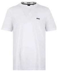 BOSS - Boss Embroidered Logo Crewneck T-Shirt - Lyst
