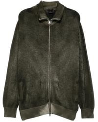 Avant Toi - Long-Sleeved Zip-Up Cardigan - Lyst