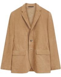 BOSS - Boss Single-Breasted Suede Blazer - Lyst