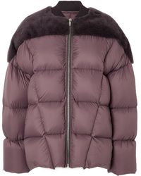 Rick Owens - Quilted Padded Oversized Flight Jacket - Lyst