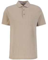 Barbour - Short-Sleeved Polo Shirt With Chest Pocket - Lyst