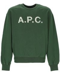 A.P.C. - Logo-Print Sweatshirt - Lyst