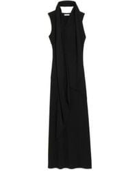 Ami Paris - Ami Jersey Maxi Lavalliere Dress - Lyst