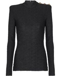 Balmain - Bouclette Monogram Top - Lyst