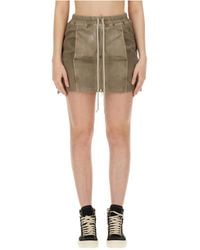Rick Owens - Lido Drawstring Mini Skirt - Lyst