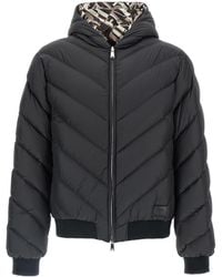 Fendi - Quilted Hooded Reversible Down Jacket - Lyst