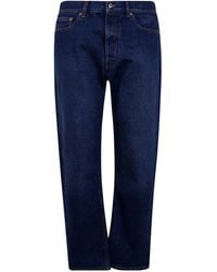 Off-White c/o Virgil Abloh - Logo Patch Straight Leg Jeans - Lyst