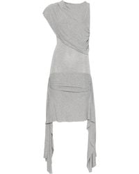 GIMAGUAS - Annika Draped Midi Dress - Lyst