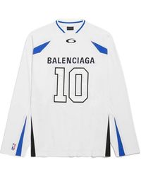 Balenciaga - Nba Collaboration Oversized Long Sleeve T-Shirt - Lyst
