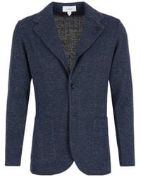 Lardini - Single Breasted Knit Jacket - Lyst