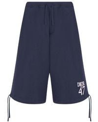 Dior - Homme Logo Embroidered Drawstring Shorts - Lyst