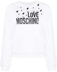Moschino - Logo Round-Necked Sweater - Lyst