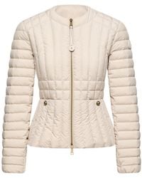 Moncler - Menthe Vertical-Quilted Short Down Jacket - Lyst
