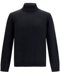 Roberto Collina - Ribbed Turtleneck Knitted Sweater - Lyst