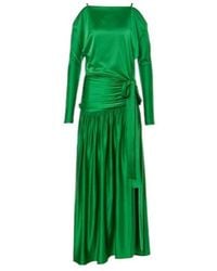 Rabanne - Gathered Satin Gown - Lyst