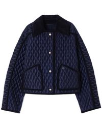 Burberry - Cropped Quilted Nylon Floriston Jacket - Lyst