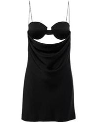 Alex Perry - Cutout Draped Satin Crêpe Minidress - Lyst