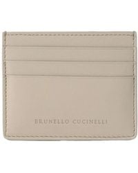 Brunello Cucinelli - Logo-Stamp Cardholder - Lyst