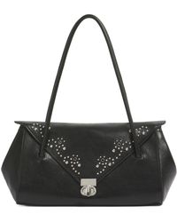 Marni - Leather E/W Shoulder Bag With Studs - Lyst