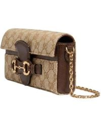Gucci - Wallet On Chain With Horsebit - Lyst