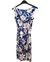 Max Mara - Round Neck Sleeveless Dress - Lyst