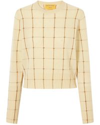 Guest In Residence - Checked Cashmere Sweater - Lyst