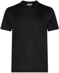 Canali - Plain Cotton T-Shirt - Lyst
