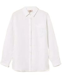 Twinset - Chest-Pocket Tie-Back Shirt - Lyst