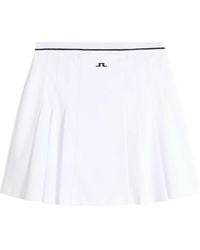 J.Lindeberg - Pleated Trim Short Skirt - Lyst