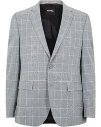 BOSS - Classic Check Blazer - Lyst