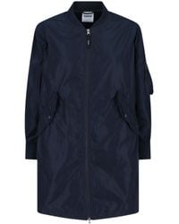 Aspesi - Long Sleeved Zip-Up Coat - Lyst