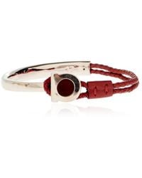Ferragamo - Ferragamo Gancini Braided Bracelet - Lyst