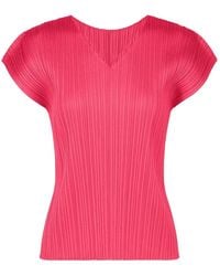 Pleats Please Issey Miyake - Pleated T-Shirt - Lyst
