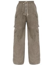 Rick Owens - Drawstring Wide-Leg Cargo Pants - Lyst