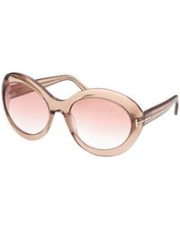 Tom Ford - Round Frame Sunglasses - Lyst