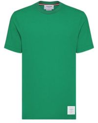 Thom Browne - 4-Bar Stripe Cotton T-Shirt - Lyst