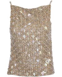 P.A.R.O.S.H. - Sequin Embroidered Top - Lyst