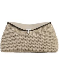 TOTEME - Twist-Lock Fastening Leather Clutch Bag - Lyst