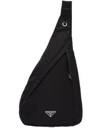 Prada - Re-nylon Leather Backpack - Men's - Leather/recycled Nylon - Lyst