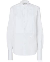 Fendi - Long Sleeved Slim-Fit Poplin Shirt - Lyst