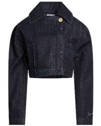 Jacquemus - Dark Denim Jacket - Lyst
