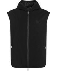 Dolce & Gabbana - Technical-Fabric Vest With Hood - Lyst
