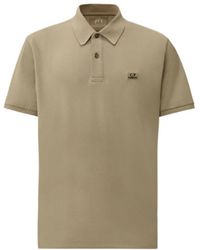 C.P. Company - Logo-Patch Polo Shirt - Lyst