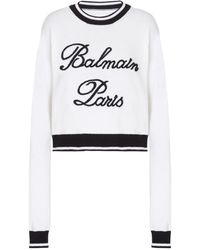 Balmain - Sweater With Logo - Lyst