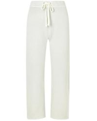 James Perse - Cropped Brushed Cotton-Terry Track Pants - Lyst